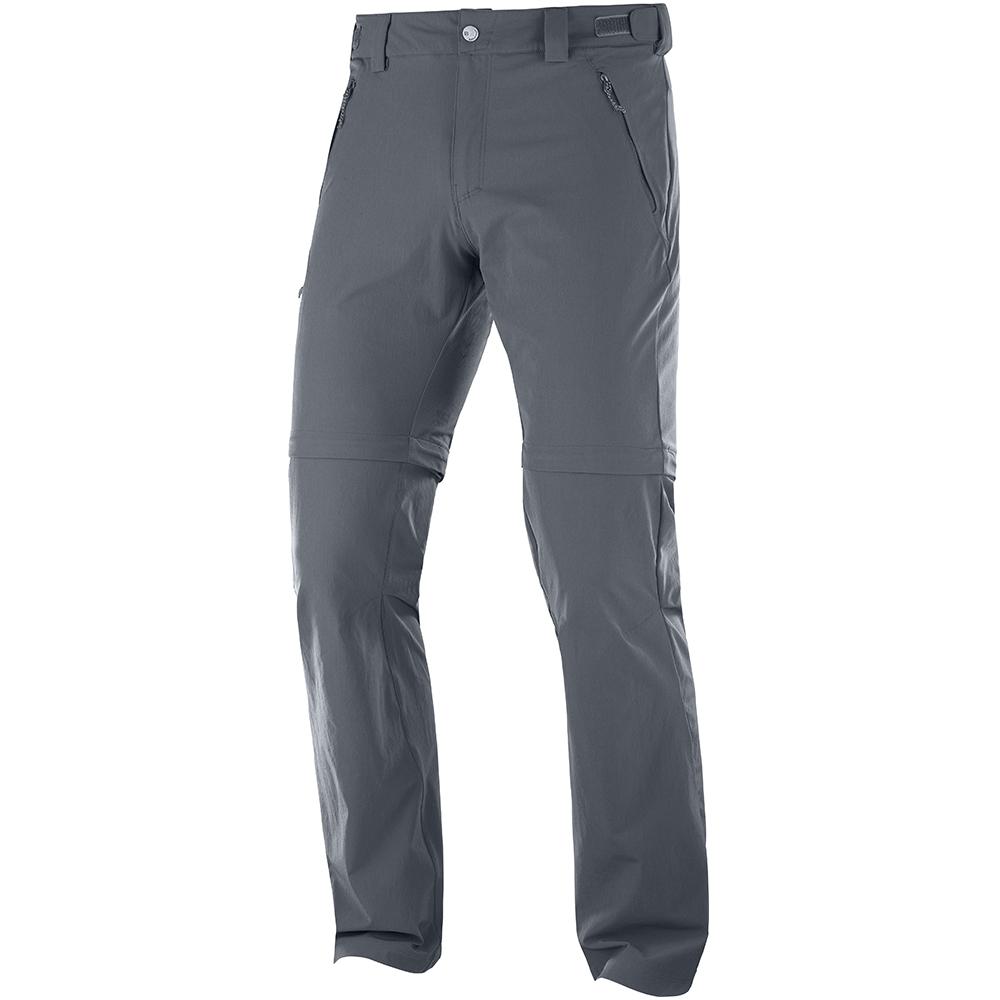 Pantalons Salomon Homme Noir - Salomon WAYFARER STRAIGHT ZIP M - France (8762-FNKGT)